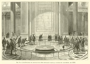 The Pendulum Experiment of Leon Foucault Under the Dome of the Pantheon, 1851 by French School